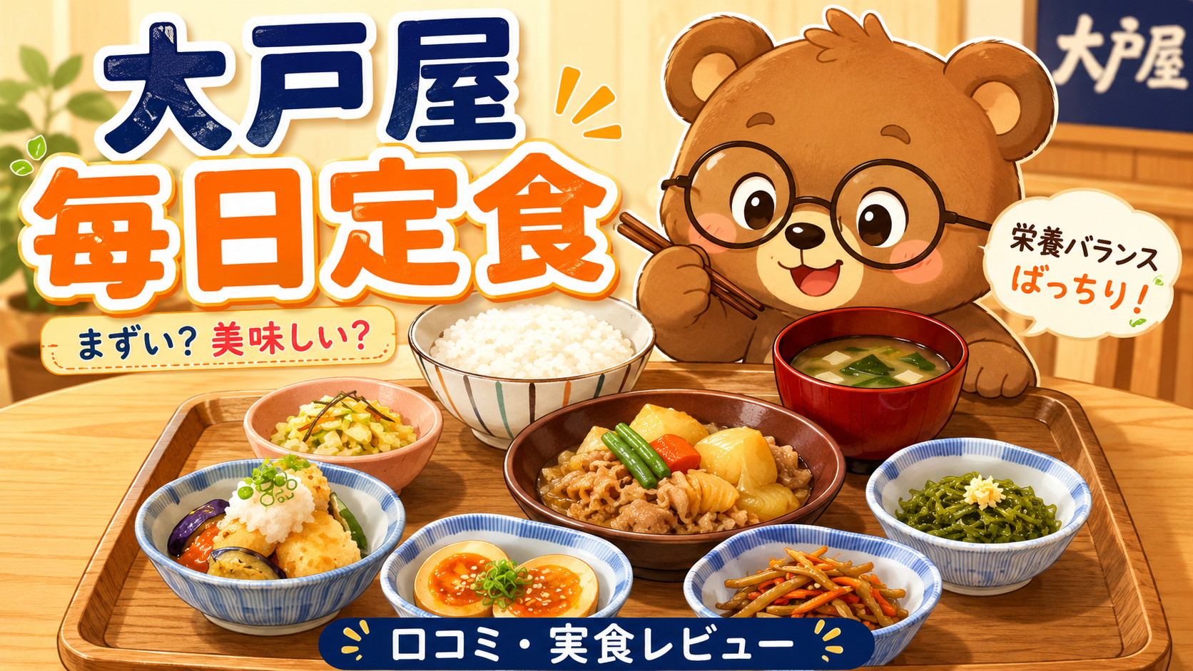 大戸屋 毎日定食 まずい？美味しい？口コミ・実食レビュー・カロリー・価格まとめ【2026年7月最新】