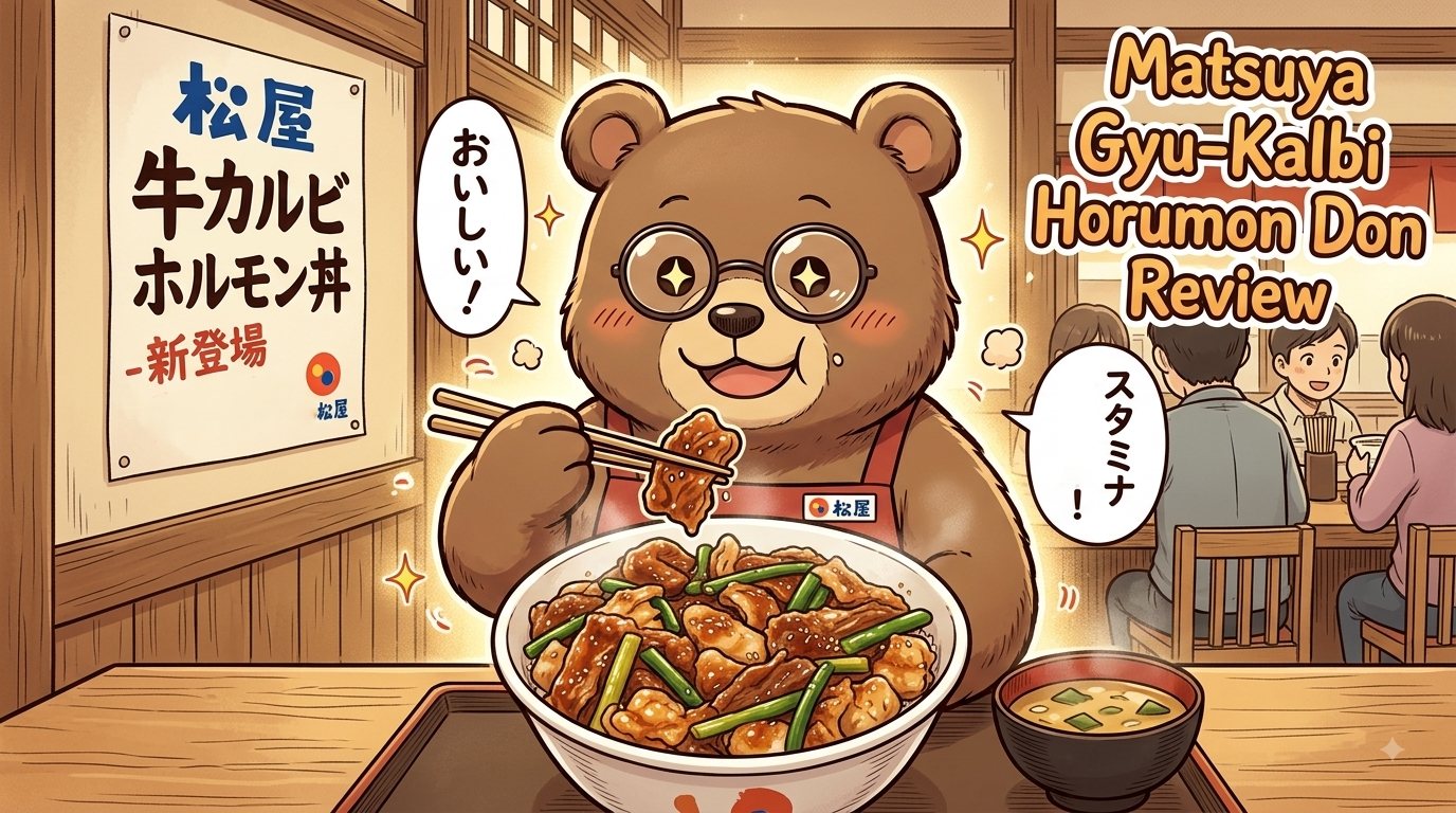 松屋 牛カルビホルモン丼 まずい?美味しい?口コミ・実食レビュー