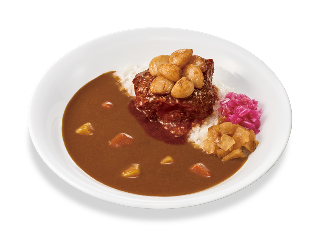 すき家 ポークロックカレー まずい？美味しい？口コミ・実食レビュー 公式メニュー画像にんにくポークロックカレー