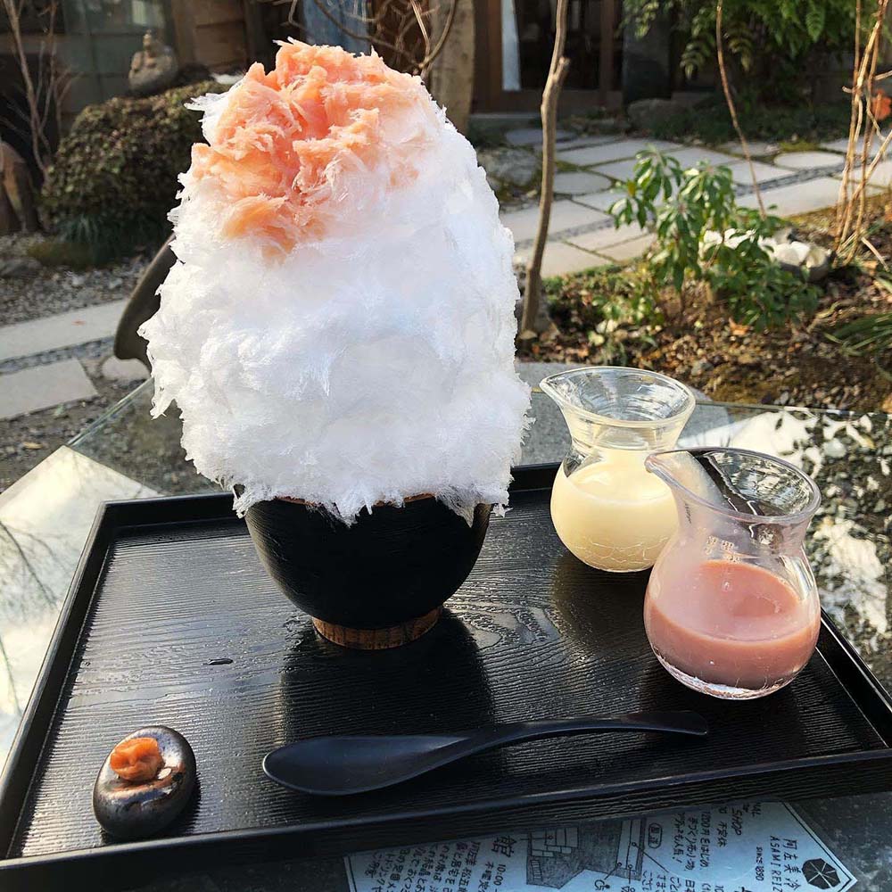 いちごみるくかき氷