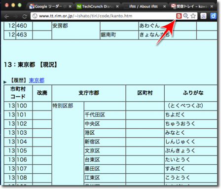 表形式でコピー出来るchrome拡張機能 Table Capture Take Off