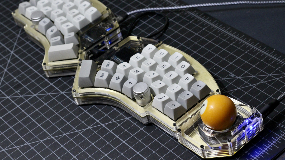aball - A Buttonless trackball for all(自作トラックボール