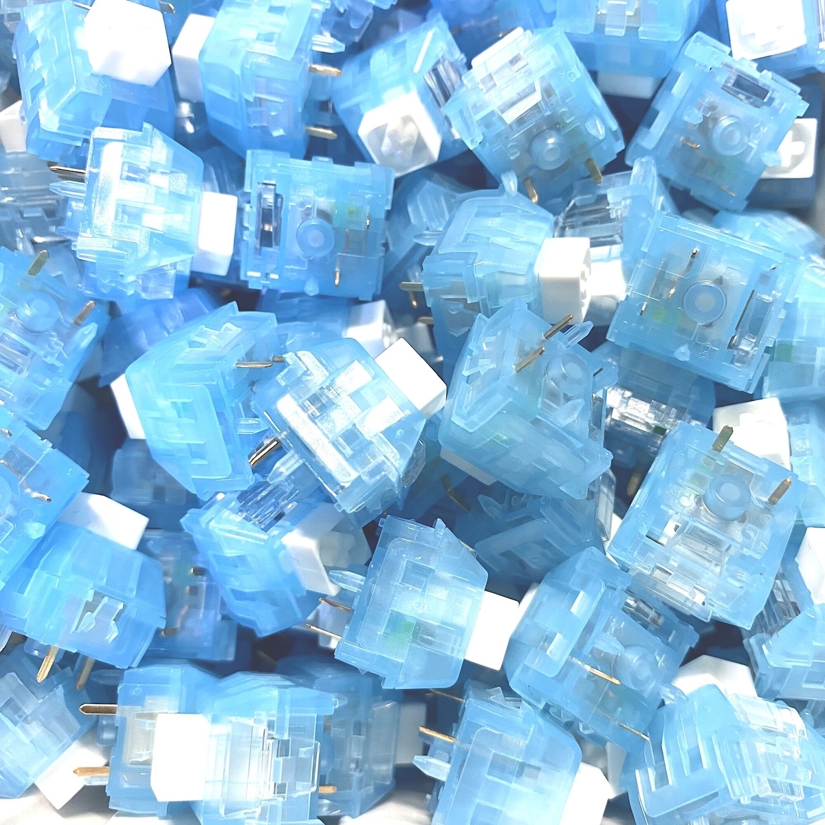 Chosfox x Kailh Arctic Fox クリッキースイッチ（薄青/白/5ピン/52g/5