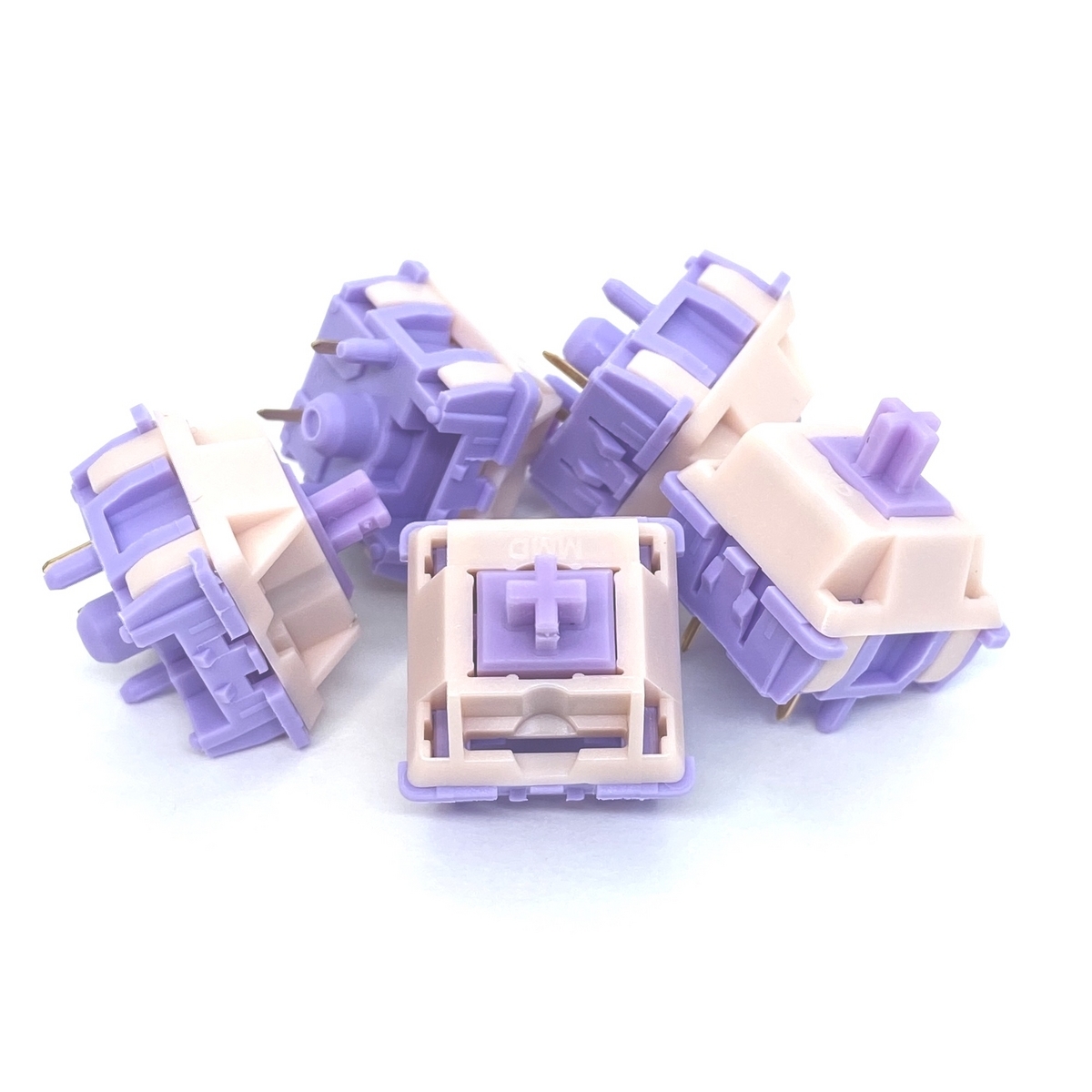 スイッチ　 Switch パープル　イエロー MMD Princess Tactile Switch (イエロー/55g/5pin/5個