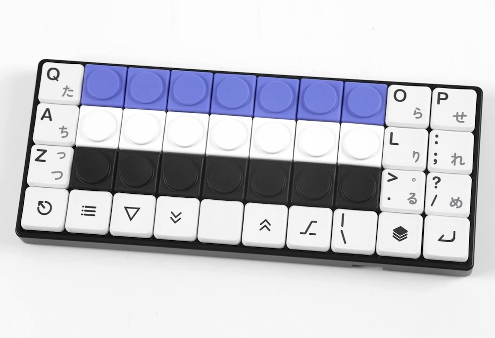 Chocfox CFX UP 1Uブランクキーキャップ（ChocV1用/ブラック
