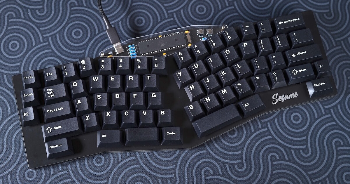 Sesame キーボードの全景