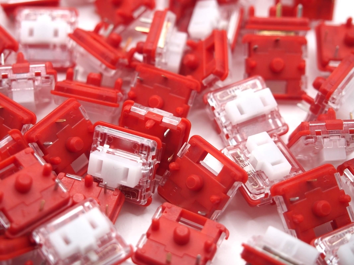 Kailh Choc V1 Red Proの全景