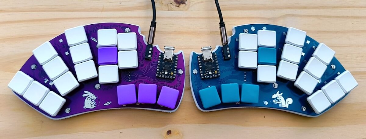 Chew Keyboard 分割版の表面