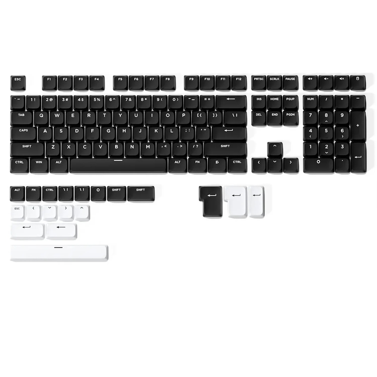 XVX Skyline R2 ロープロファイル PBT ダブルショットキーキャップ
