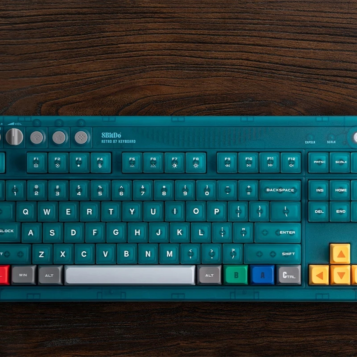 8BitDo Retro 87 Keyboard Clear Blue｜N64発売30周年を記念したクリア