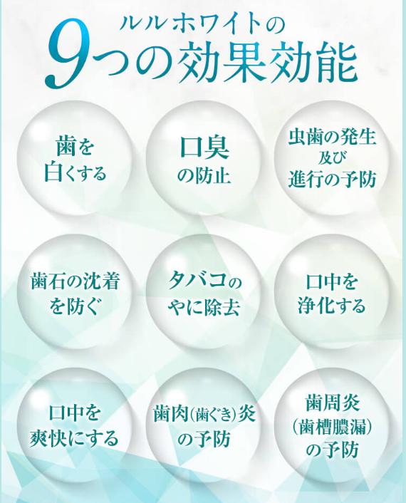 ルルホワイトの9つの効果効能