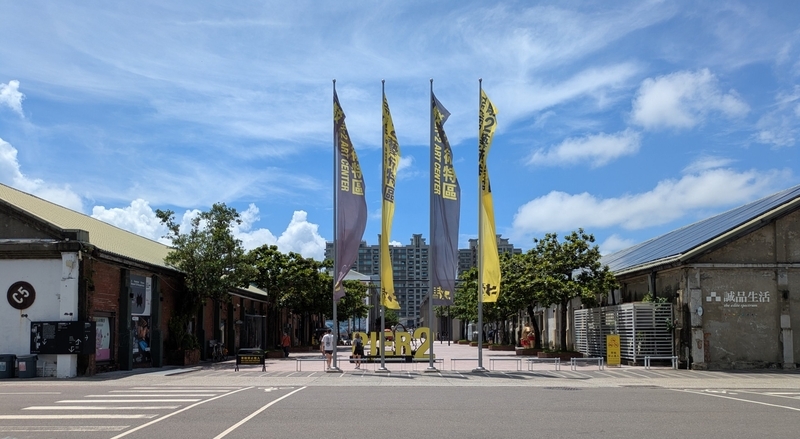 演劇広場の位置 展示空間C5と誠品書店に挟まれた場所にある演劇広場の様子