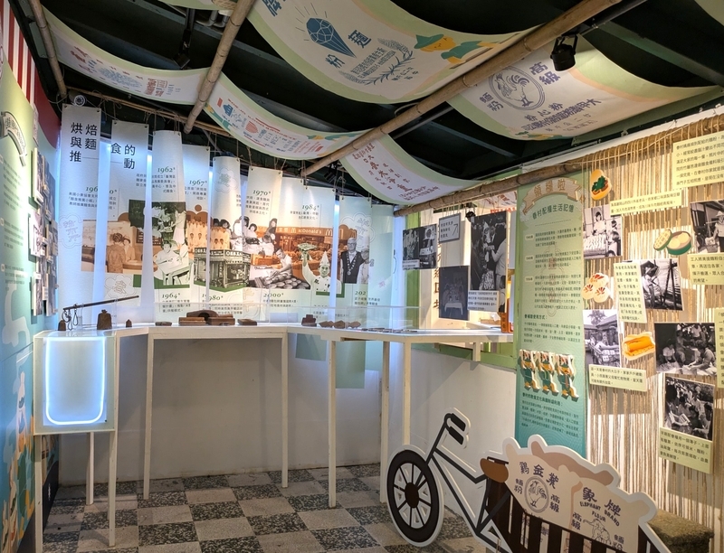 食に関する展示室の内部。