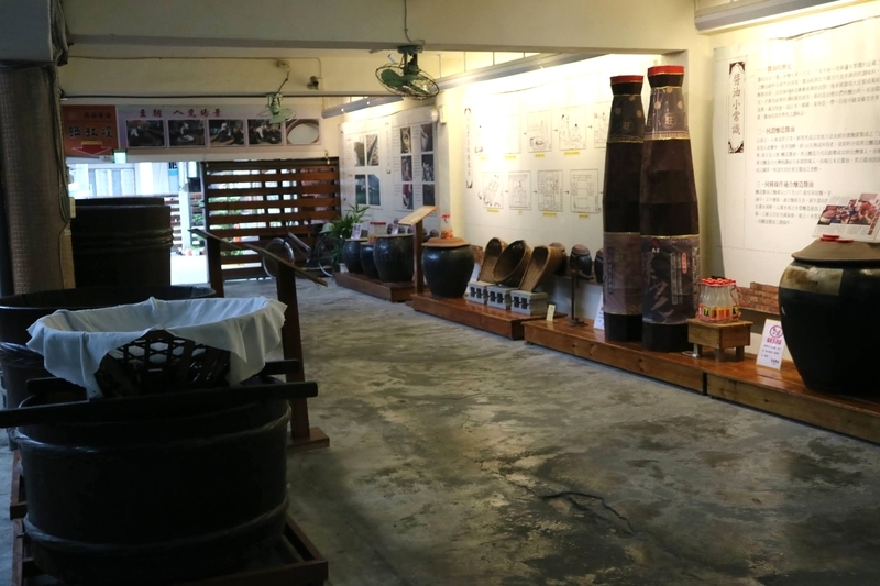 展示 2階にある醤油製造の歴史展示。