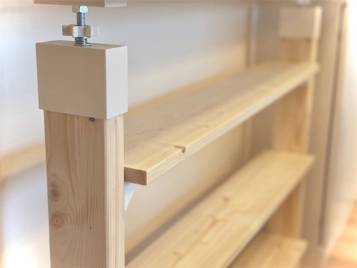 妻の希望 カウンター下のオリジナルシェルフ ラブリコなら１時間でできる 手抜き父さんの簡単diy