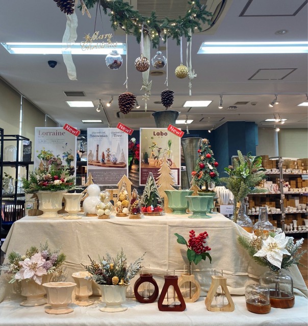 クリスマステーブルフラワー（クレイフラワー）パンフラワー クリスマステーブルフラワー（クレイフラワー）パンフラワー