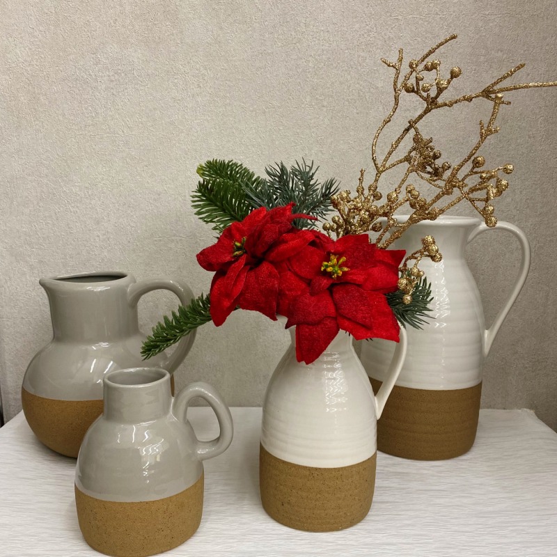 Clay.,東京堂フラワーアレンジ用花器+お正月飾り材料 花器 フラワー