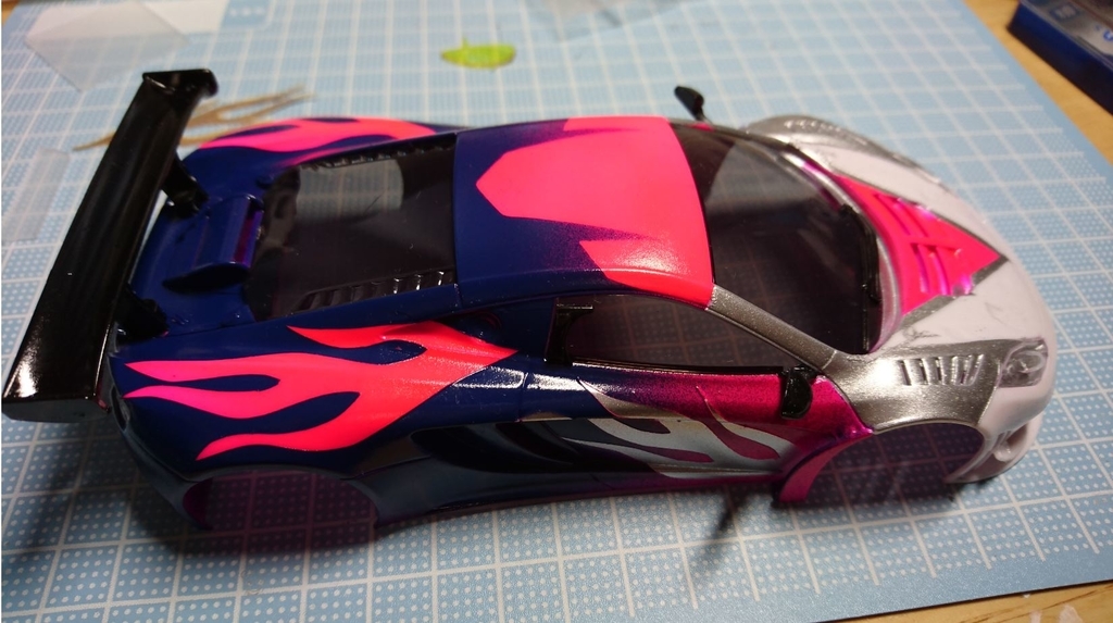 Mini-Z】[MZN163]McLaren 12C GT3 2013 ホワイトボディを作る！！その4