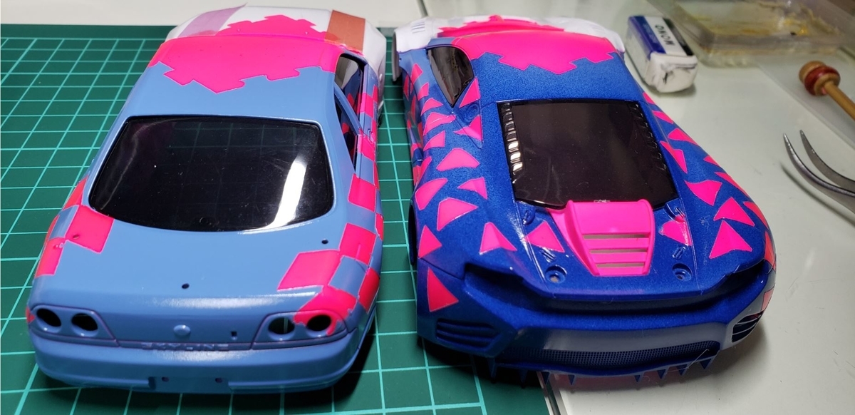 Mini-Z】ホワイトボディ5枚を一気に作成します！ ～12C、ZL1