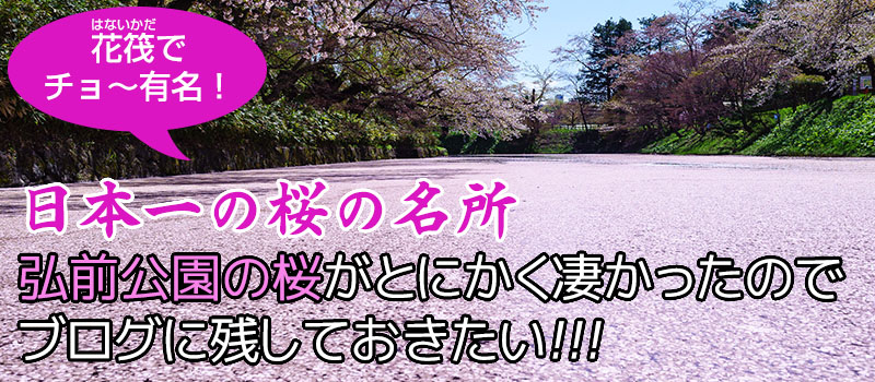 花筏でチョ 有名 日本一の桜の名所 弘前公園の桜がとにかく凄かったのでブログに残しておきたい エンジョイ デブライフ