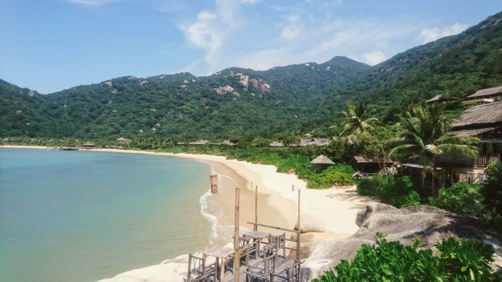 Six Senses Ninh Van Bayのプライベートビーチ