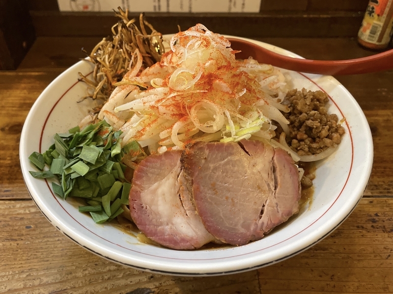 まぜそば 今週のラーメン5558】東京味噌らーめん 鶉（東京・武蔵境）辛味噌