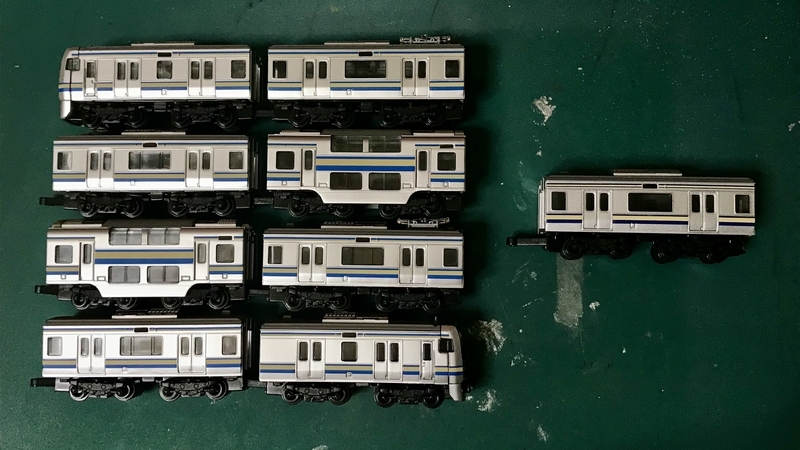 Bトレ E217系横須賀・総武快速線を組み立てる＆15両フル編成にし