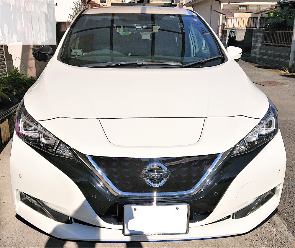 リーフZE1 NISMOカーボンドアミラーカバー取付（2012/12/04