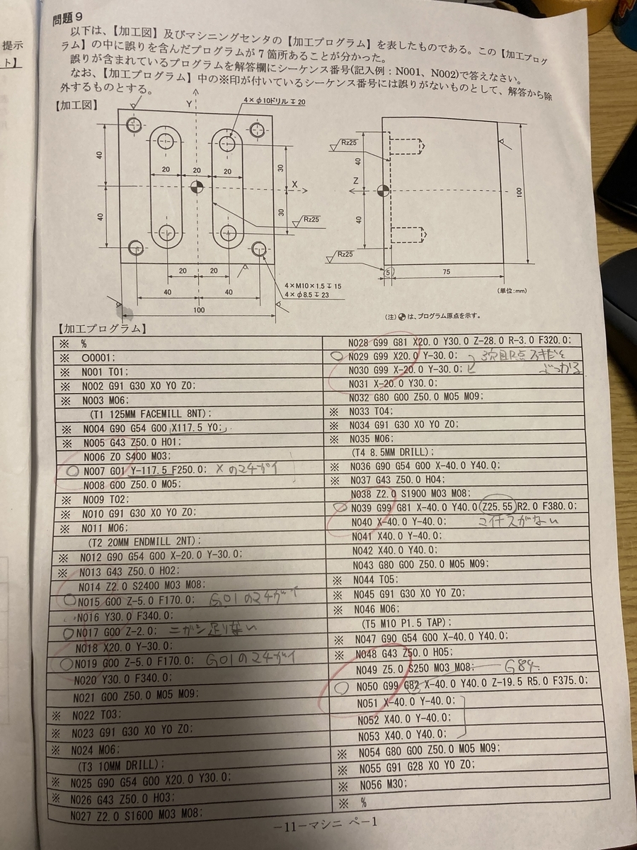 技能検定 機械加工(マシニングセンタ作業)1級の内容について 技能検定 機械加工(マシニングセンタ作業)1級の内容について