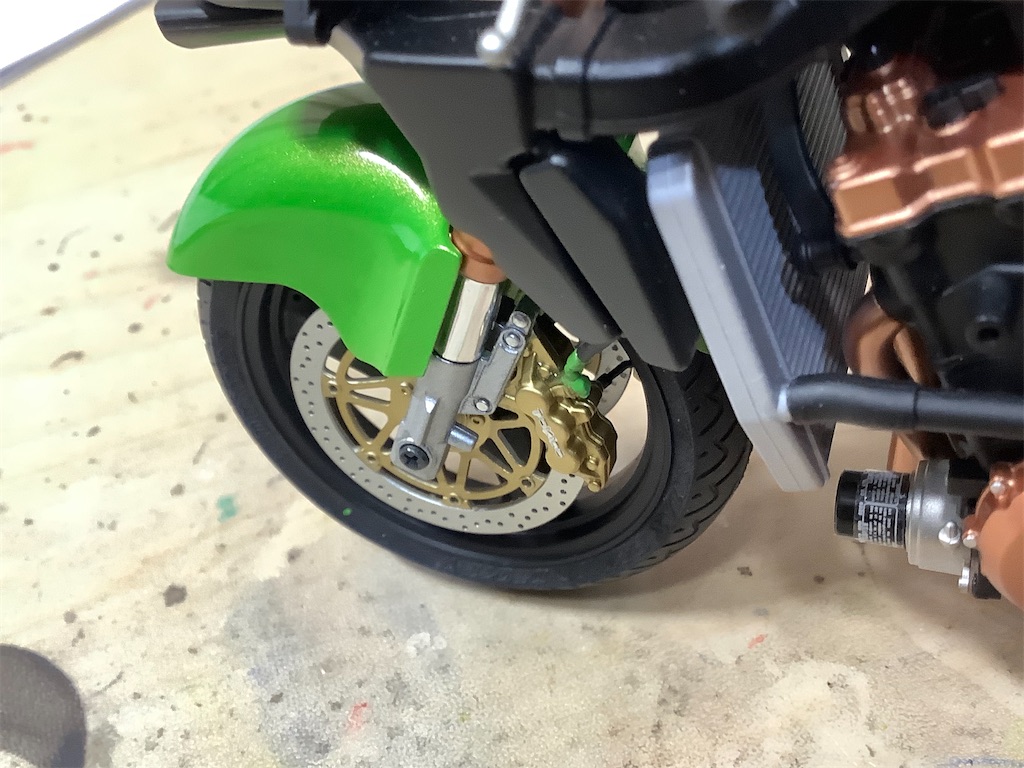 タミヤ ZX–12R 製作＃5【完成】 - 面倒くさがりがバイクプラモを作る