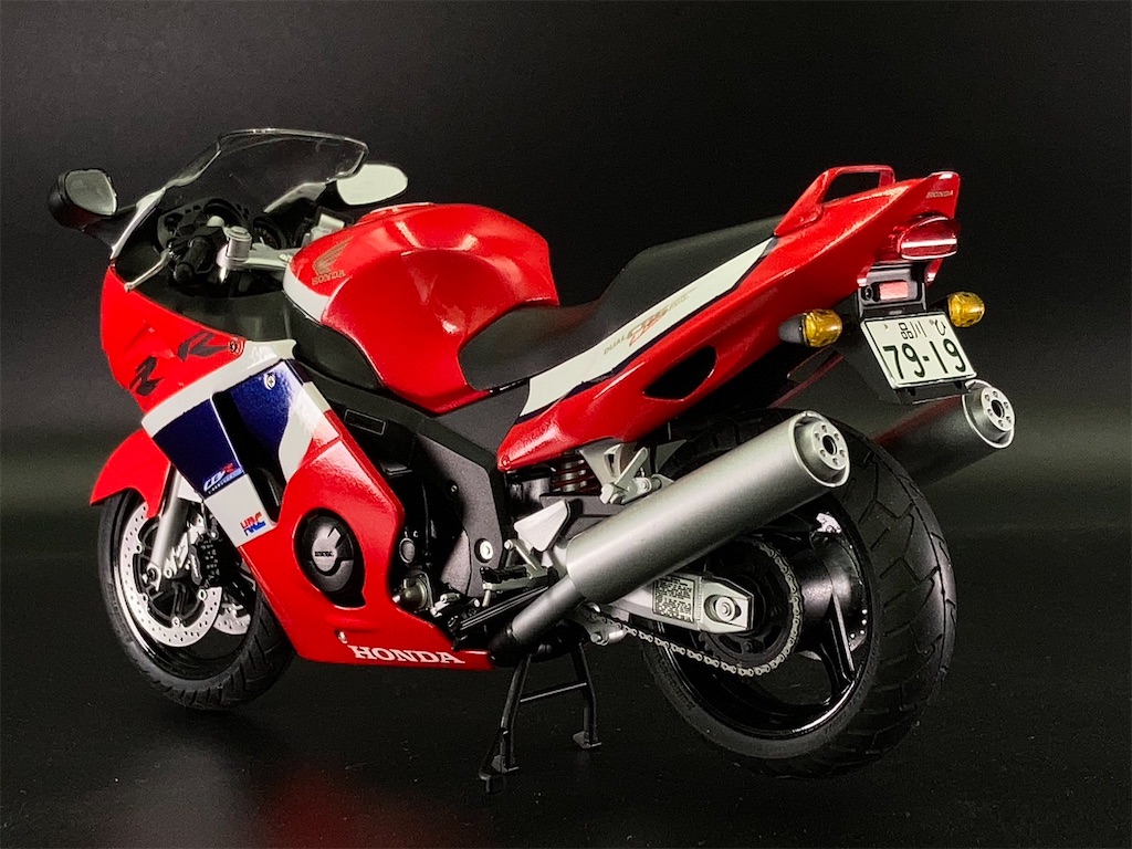 タミヤ CBR1100XX 製作＃4【完成】 - 面倒くさがりがバイクプラモを作る