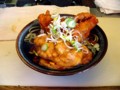弥生軒の唐揚げそば