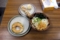 竹清のうどん、ちくわ・半熟卵・かぼちゃ天