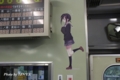 724車内（「ハナヤマタ」コラボヘッドマーク車両・なるちゃん）
