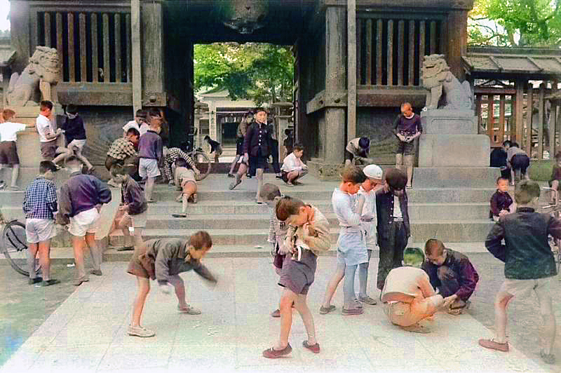 似而非カラーシリーズ 昭和・子供の遊び9 男の勝負！ - レトロ万華鏡