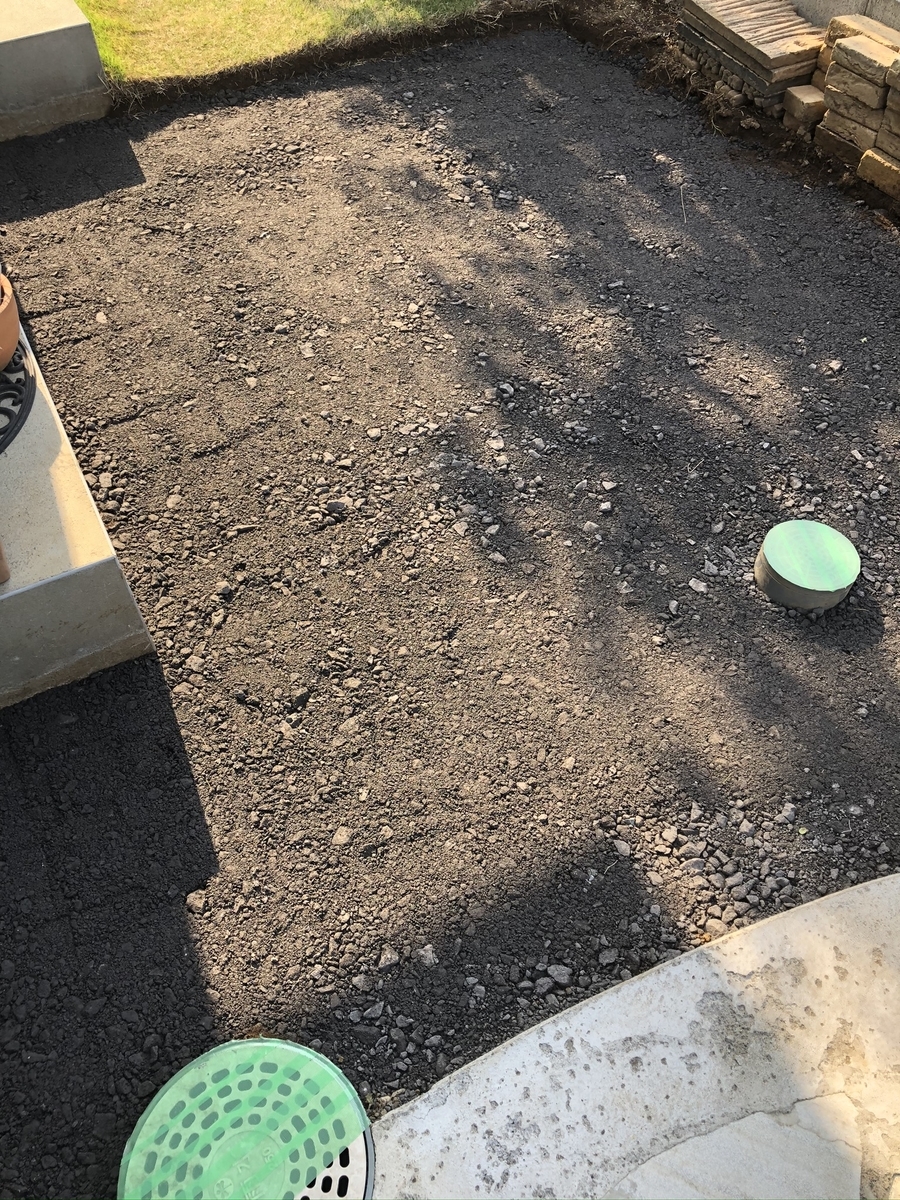 庭作りdiy コンクリート舗装 土間コンクリート に星型アクセントを付けてみました Takahashi S Blog