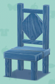 ポケ森の青いイス