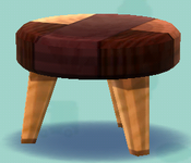 ポケ森のミックスウッドのスツール