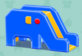 ポケ森のゾウのすべり台