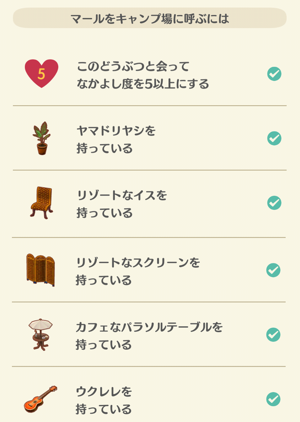 マールの招待する家具