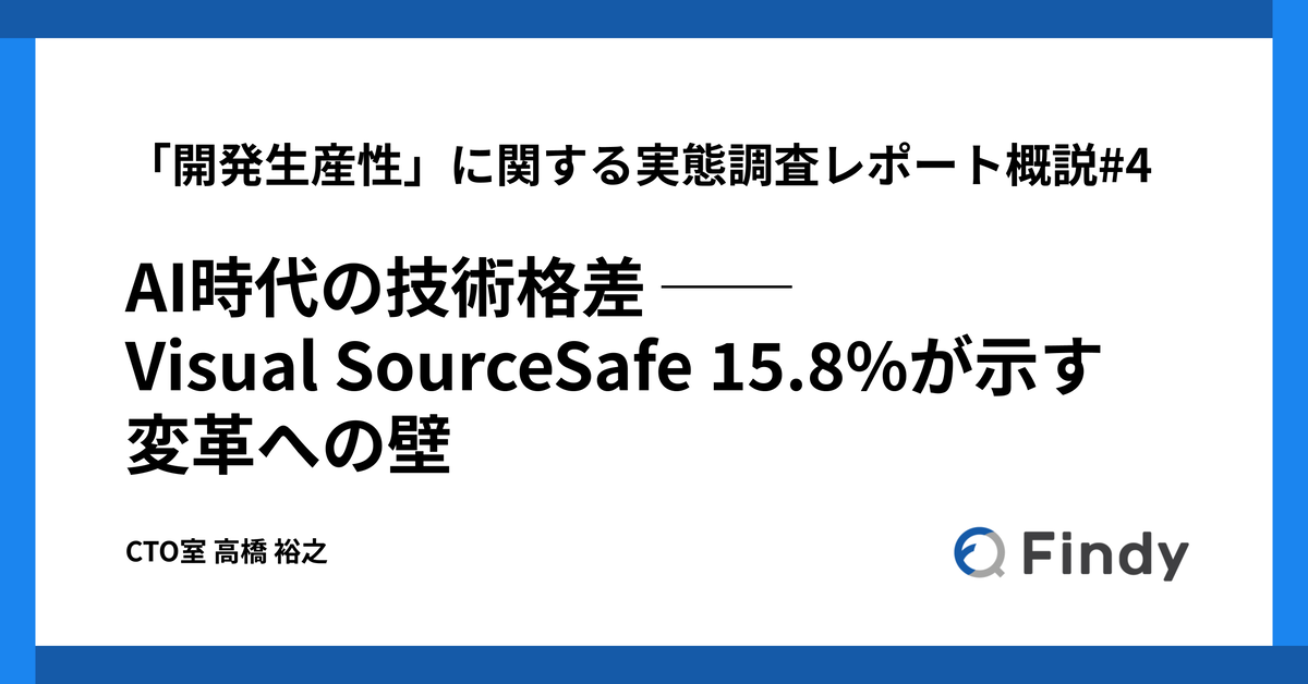 開発生産性」に関する実態調査レポート概説#4 AI時代の技術格差