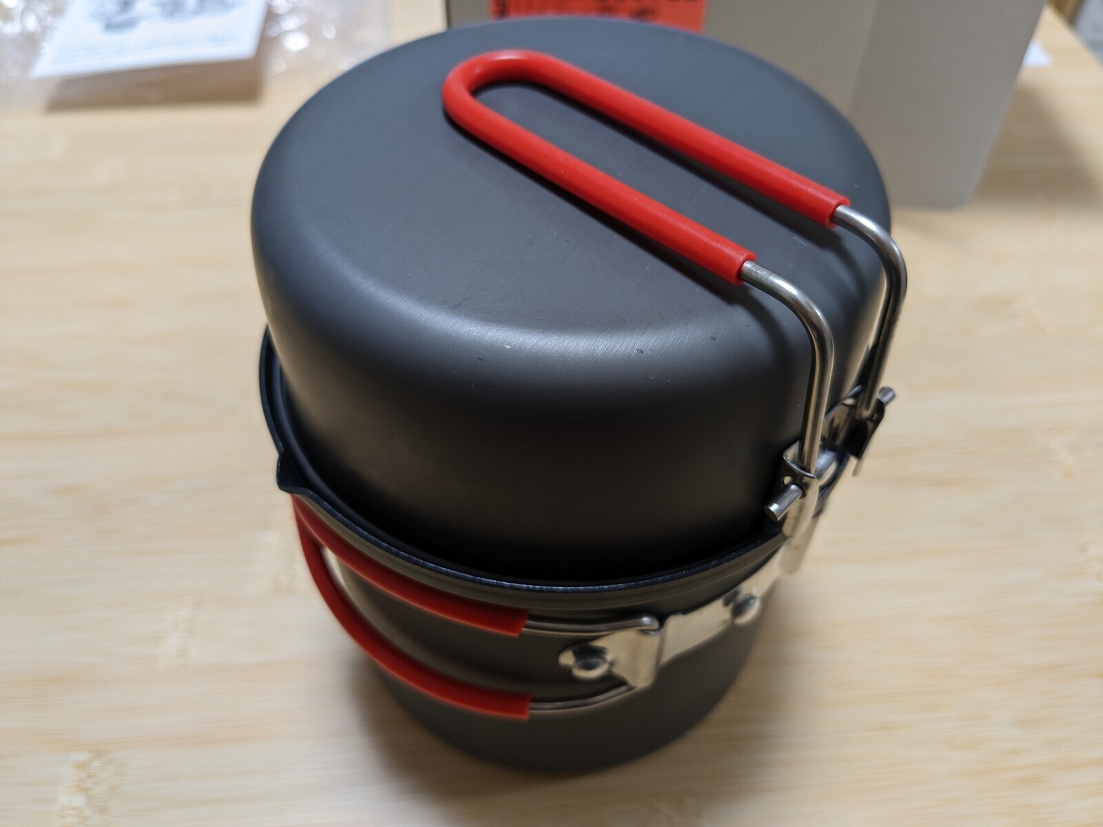 Colemanのパックアウェイソロクッカーセットと、EVERNEWのTi U.L. Solo