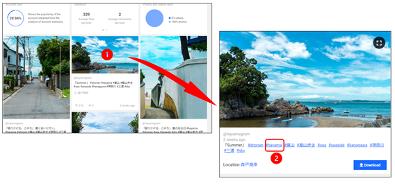 インスタグラムの画像・動画を保存する