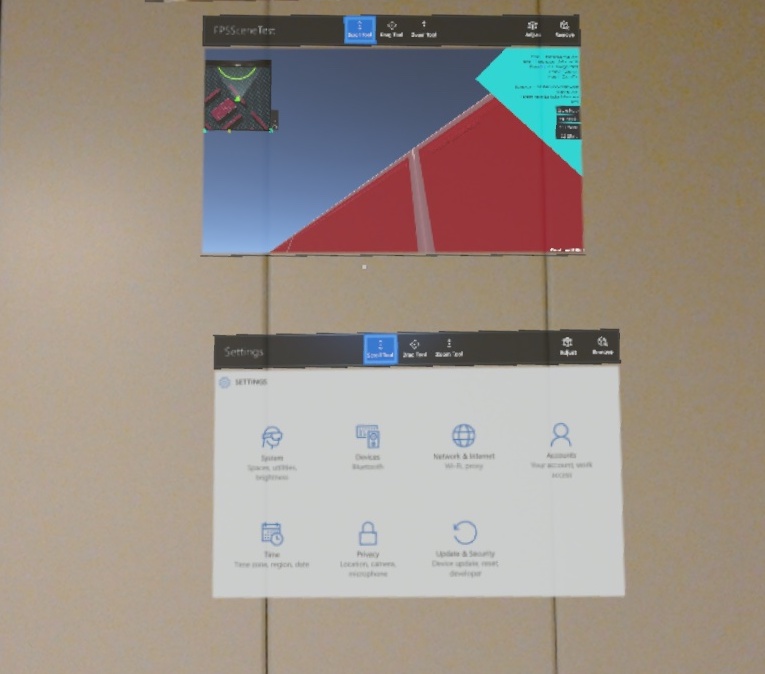 HoloLensで複数のアプリケーションを起動させている例