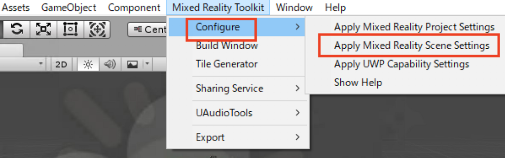 UnityでMixed Reality Tool Kitを使うときの手順