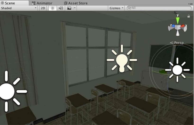 f:id:Takyu:20180709070440j:plain Unityでライトを全てoffにした例