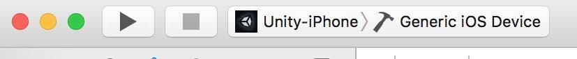f:id:Takyu:20180709073001j:plain XCodeのビルド開始ボタン