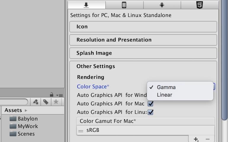 Babylon.js EditorでExportするときのColor設定