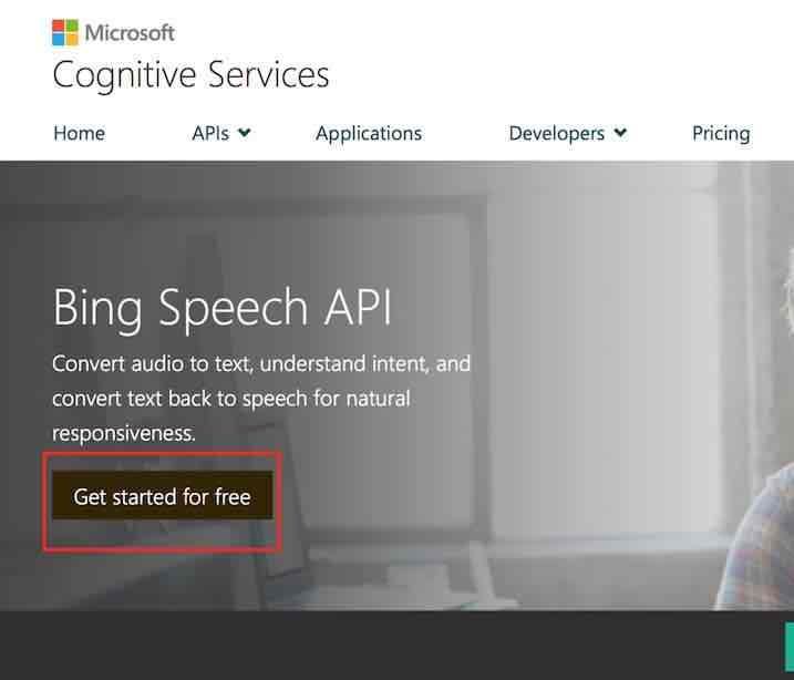 f:id:Takyu:20180710070202j:plain Microsoft Bing Speech APIの開始ボタン