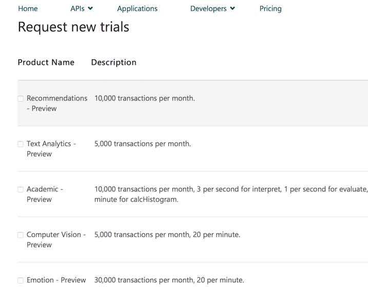 f:id:Takyu:20180710070220j:plain Microsoft APIの一覧